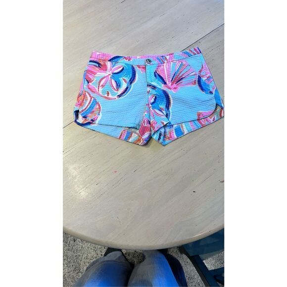 LILLY PULITZER ADIE SHORTS MINTY FRESH ON THE ROCKS WOMENS SIZE 00 - Picture 2 of 10